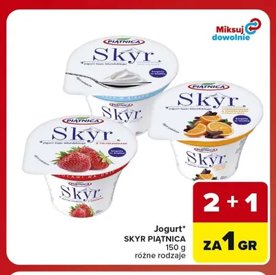 Jogurt Skyr Piątnica promocja w Carrefour Market