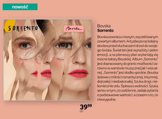 Płyta CD Bovska Sorrento promocja w Empik