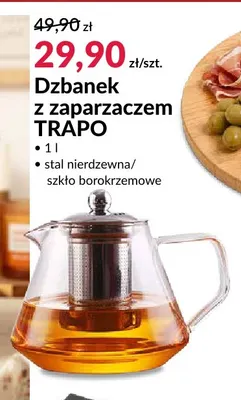 Dzbanek z zaparzaczem Trapo 1 l promocja w Salony Agata