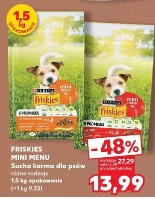 Sucha karma dla psów Friskies Mini Menu promocja w Kaufland