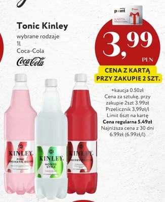 Tonic Kinley Pink Aromatic Berry promocja w Market Point