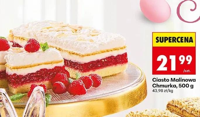 Ciasto malinowa chmurka promocja w Biedronka
