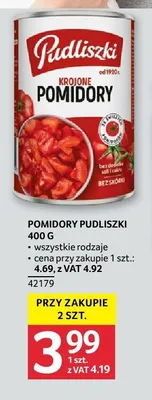 Pomidory krojone Pudliszki promocja w Selgros