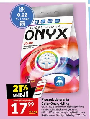 Proszek do prania Color Onyx 4,8kg promocja w Twój Market