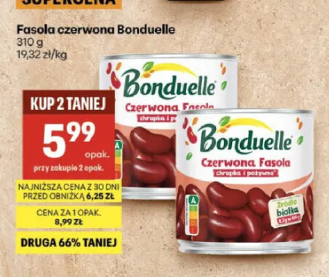 Fasola czerwona Bonduelle promocja w Delikatesy Centrum