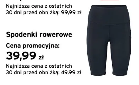 Spodenki rowerowe promocja w Tchibo