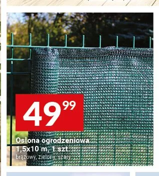 Osłona ogrodzeniowa brązowa promocja w Twój Market
