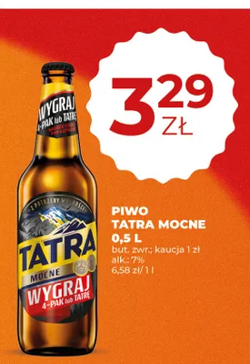 Piwo Tatra Mocne promocja w Duży Ben