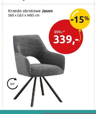 Krzesło obrotowe Jason promocja w Black Red White