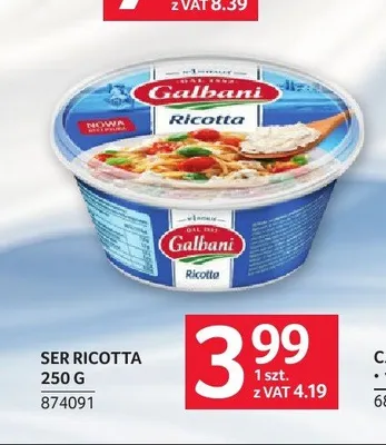 Ser Ricotta Galbani promocja w Selgros