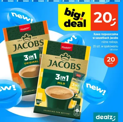 Kawa rozpuszczalna w saszetkach 3in1 Original promocja w Dealz