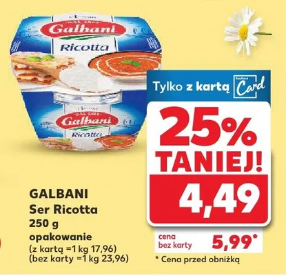 Ser ricotta promocja w Kaufland