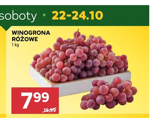 Winogrona różowe promocja w Stokrotka
