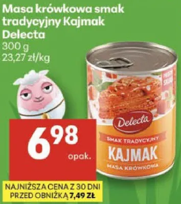 Masa krówkowa smak tradycyjny Kajmak Delecta promocja w Delikatesy Centrum