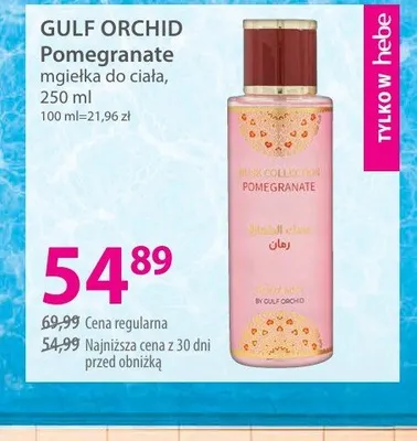 Mgiełka do ciała GULF ORCHID Pomegranate promocja w Hebe