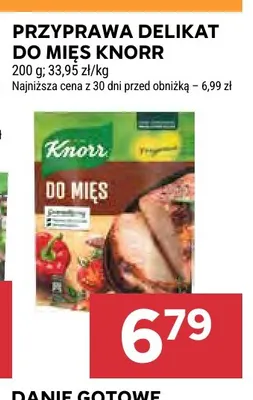 Przyprawa Delikat do mięs Knorr promocja w Stokrotka