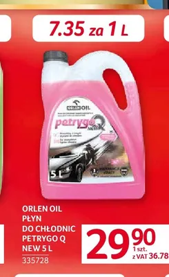 Płyn do chłodnic Petrygo Q New Orlen Oil promocja w Selgros