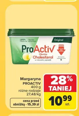 Margaryna ProActiv Original promocja w Carrefour