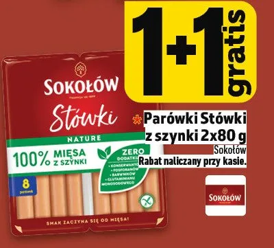 Parówki Stówki z serem promocja w TOPAZ