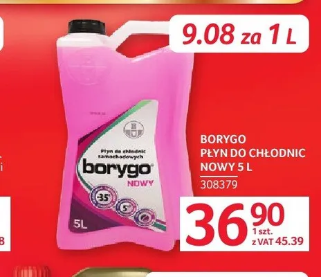 Płyn do chłodnic BORYGO Nowy 5l promocja w Selgros