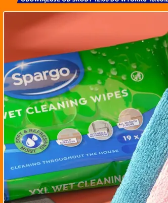Chusteczki nawilżane XXL Spargo promocja w Action