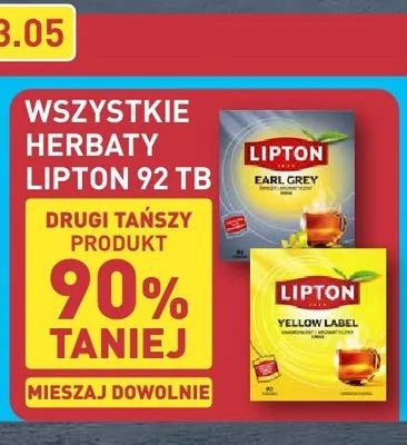 Herbata LIPTON Yellow Label promocja w Aldi