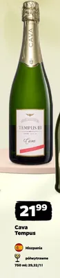 Wino Cava Tempus III półwytrawne promocja w Netto