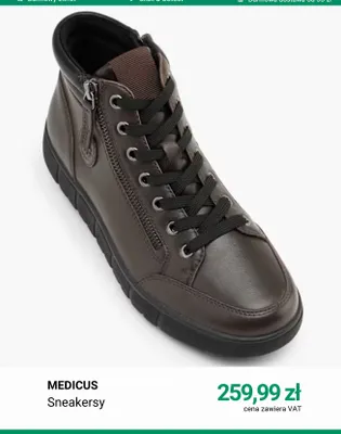 Sneakersy Medicus promocja w Deichmann
