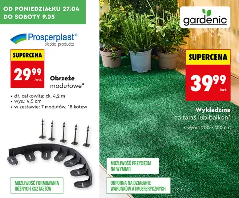 Wykładzina na taras lub balkon promocja w Biedronka