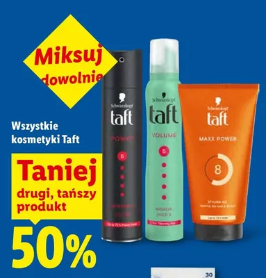 Lakier do włosów Schwarzkopf Taft Power promocja w Lidl