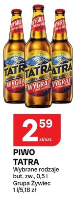 Piwo Tatra promocja w Chorten