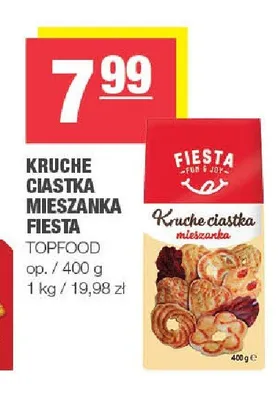 Kruche ciastka mieszanka Fiesta Topfood promocja w SPAR