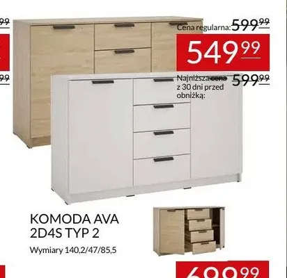 Komoda Ava 2D4S Typ 2 promocja w Abra Meble