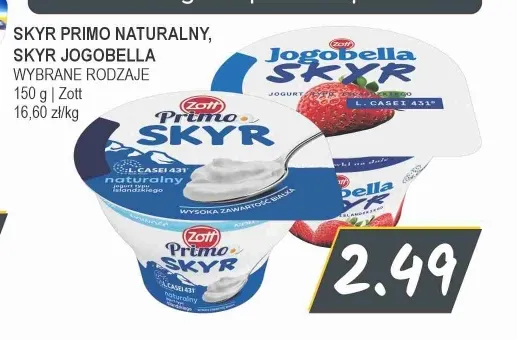 Skyr Primo naturalny Zott promocja w Słoneczko