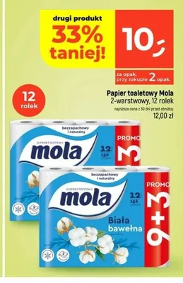 Papier toaletowy Mola 2-warstwowy promocja w Dealz
