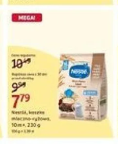 Kaszka mleczno-ryżowa Nestlé 10 m+ promocja w Rossmann
