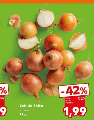 Cebula żółta luzem promocja w Kaufland
