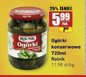 Ogórki konserwowe Rolnik promocja w API Market