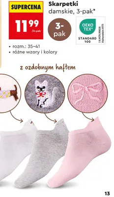 Skarpetki damskie 3-pak promocja w Biedronka