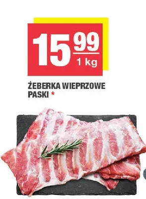 Żeberka wieprzowe paski promocja w SPAR