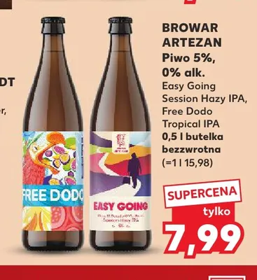 Piwo Browar Artezan Easy Going Session Hazy IPA promocja w Kaufland