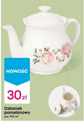 Dzbanek porcelanowy promocja w Pepco