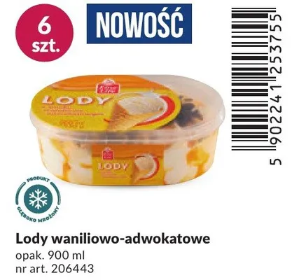 Lody waniliowo-adwokatowe promocja w Makro