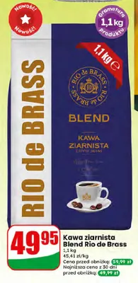 Kawa ziarnista Blend Rio de Brass promocja w Dino