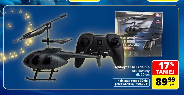 Helikopter RC zdalnie sterowany dł. 20 cm promocja w Carrefour