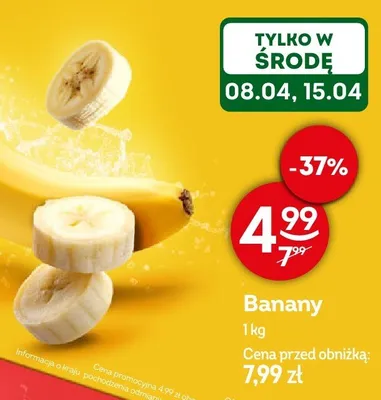 Banany promocja w Żabka