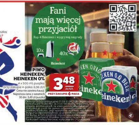 Piwo Heineken promocja w Stokrotka