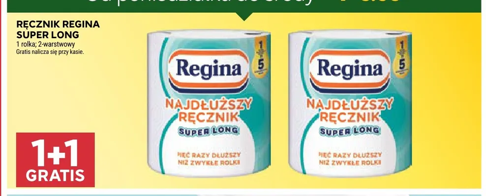 Ręcznik Regina Super Long promocja w Stokrotka