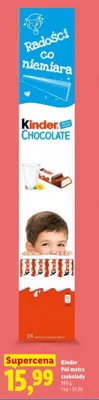 Czekolada Kinder Pół metra czekolady promocja w Lidl