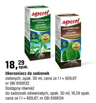 Ukorzeniacz do sadzonek zielonych promocja w OBI